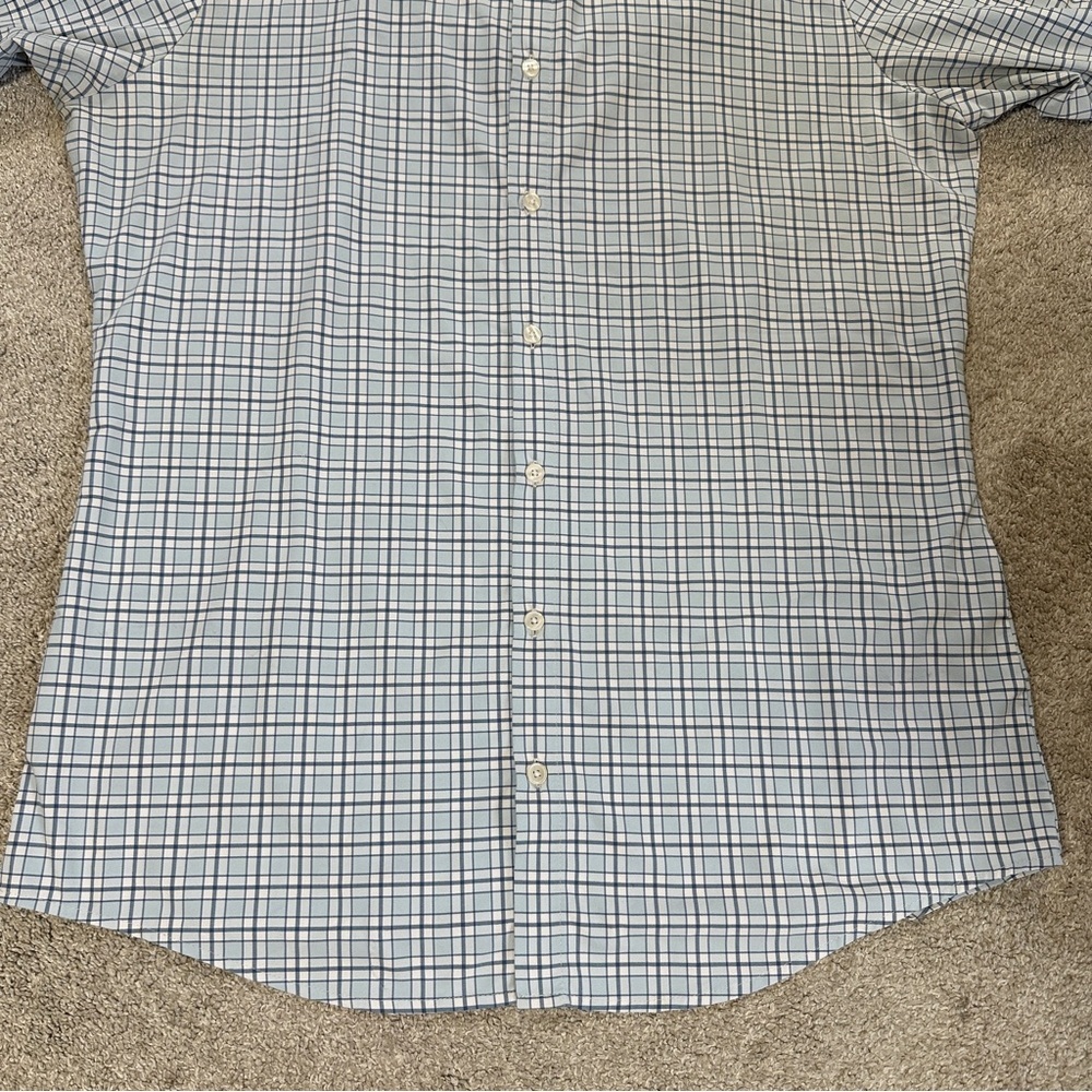 Mizzen+Main Men’s Performance Lightweight Leeward Dress Shirt Longsleeve Blue L - Picture 4 of 16